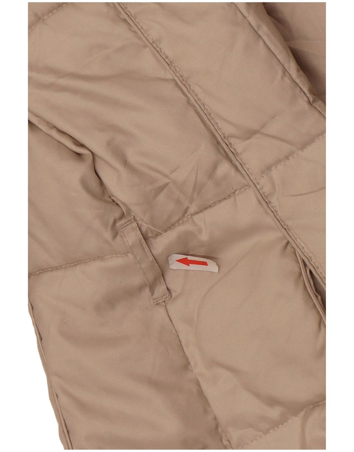 Zara Wattierte Jacke mit Kapuze für Mädchen, 13–14 Jahre, Beige