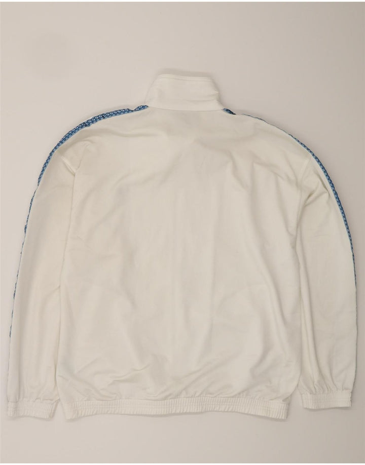DIADORA Herren-Trainingsanzugoberteil mit Grafik, UK 42, Größe L, Weiß, Polyester