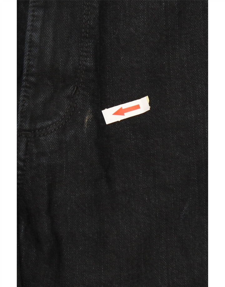 Marks & Spencer Herren Straight Jeans W36 L26 Schwarze Baumwolle
