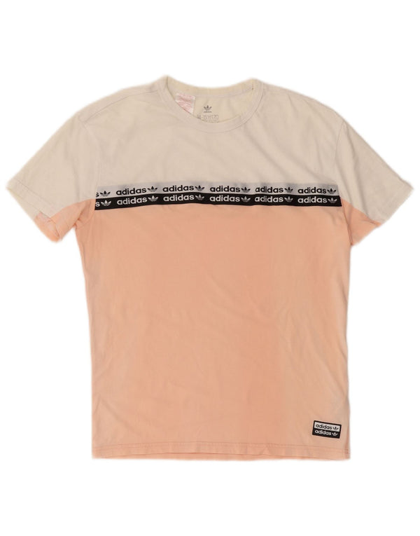 Adidas Grafik-T-Shirt für Mädchen, 14–15 Jahre, Rosa, Colourblock-Baumwolle