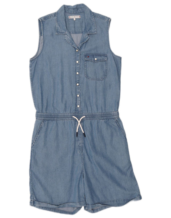 TOMMY HILFIGER Ärmelloser Denim-Playsuit für Mädchen, 14–15 Jahre, Blau