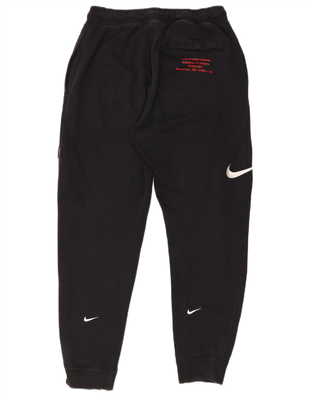 Nike Herren-Trainingsanzug mit Swoosh-Grafik, Jogginghose, Größe S, Schwarz