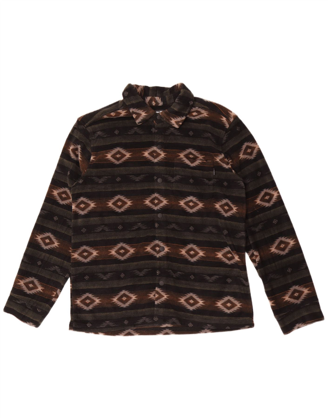Hurley Herren-Fleeceshirt, mittelgroß, mehrfarbig, Fair-Isle-Polyester
