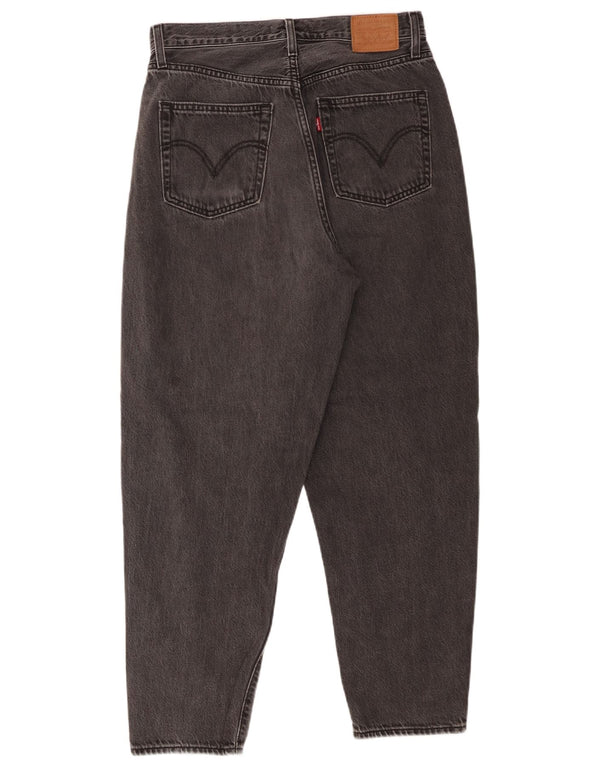 Levi's Damen High Rise Loose Fit Tapered Jeans W29 L29 Graue Baumwolle