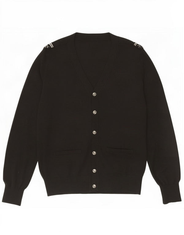 Zara Herren Strickjacke XL Schwarz Acryl