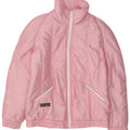 Vintage Damen Standard Fit Wattierte Jacke EU 40 Mittelrosa Polyamid