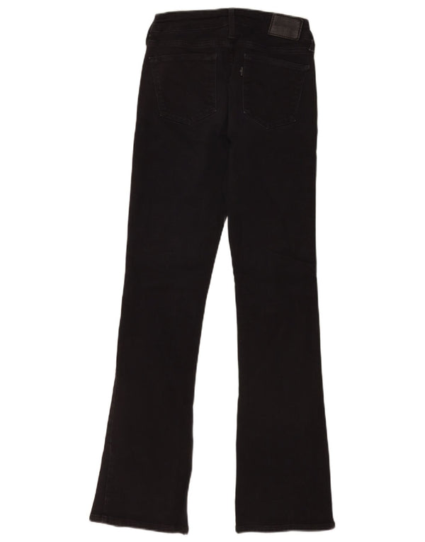 Levi's Damen 715 Bootcut Jeans W26 L32 Schwarze Baumwolle