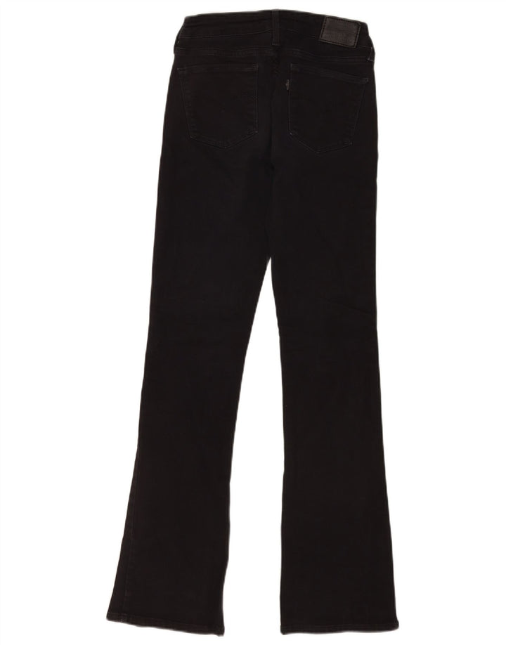 Levi's Damen 715 Bootcut Jeans W26 L32 Schwarze Baumwolle