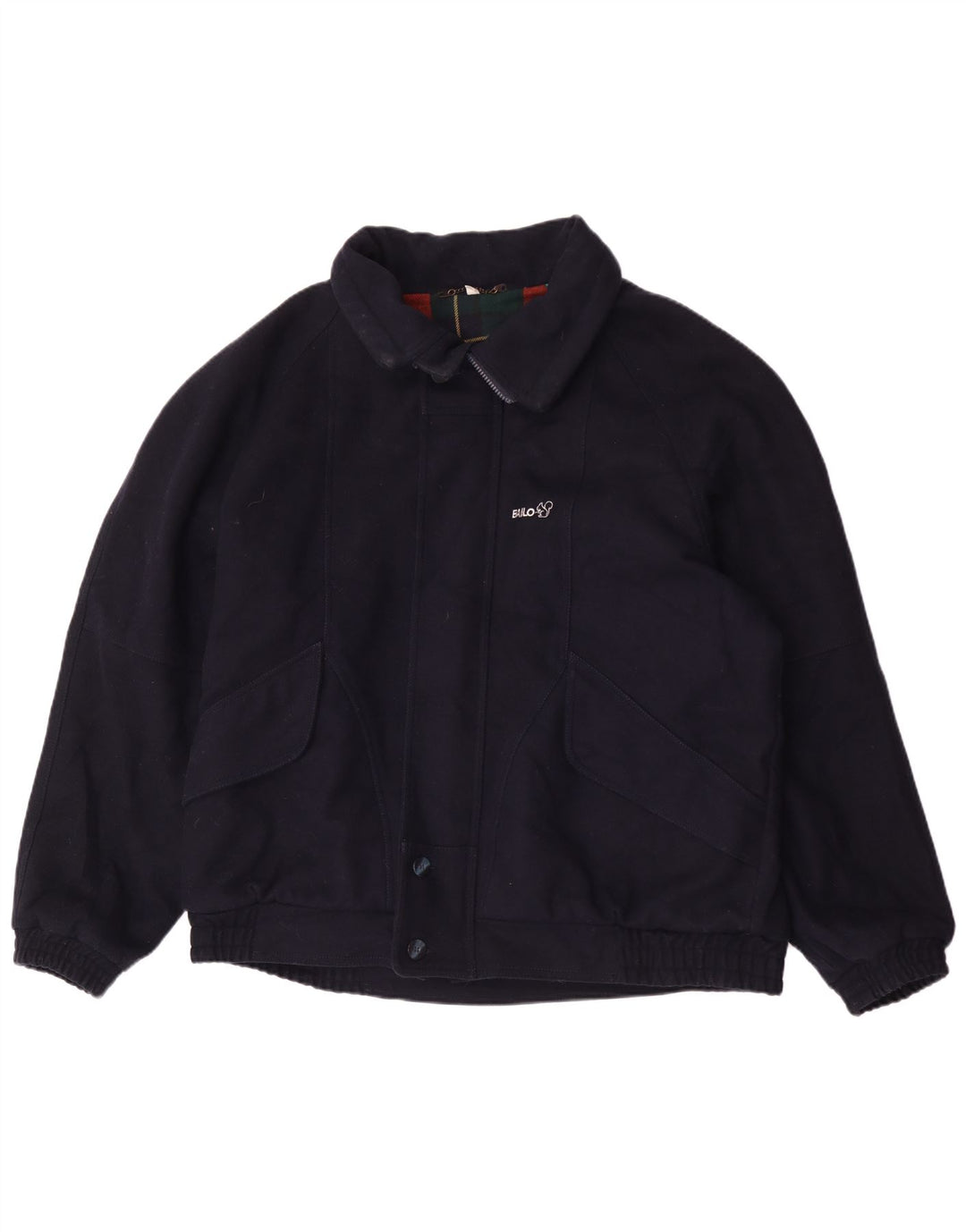 Bailo Herren-Bomberjacke mit lockerer Passform, IT 52 XL, marineblaue Wolle