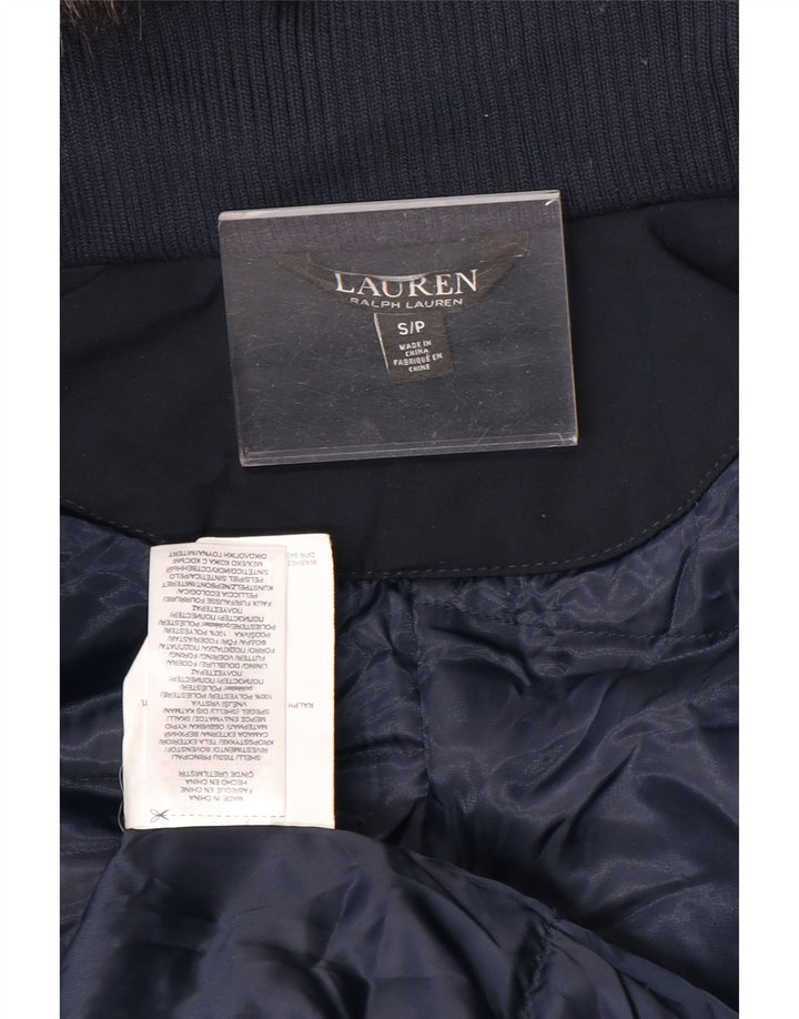 Ralph Lauren Damen-Parka mit Kapuze, UK 10, Größe S, Marineblau, Polyester