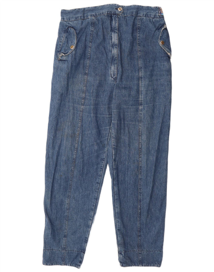 VINTAGE Tapered-Jeans für Damen, Größe L, W34, L30, Blau