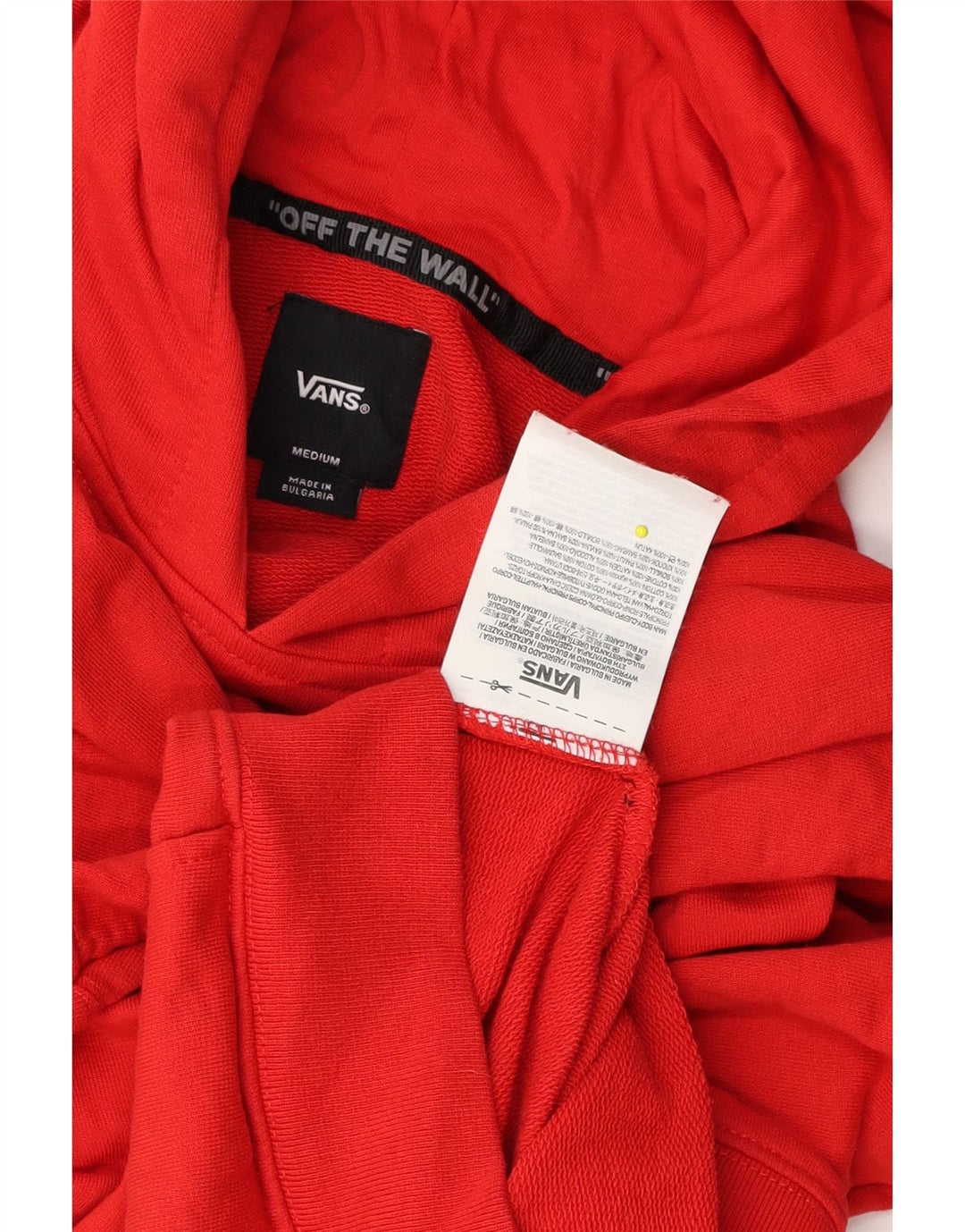 Vans Kapuzenpullover mit Grafik für Jungen, 10–11 Jahre, mittelrote Baumwolle