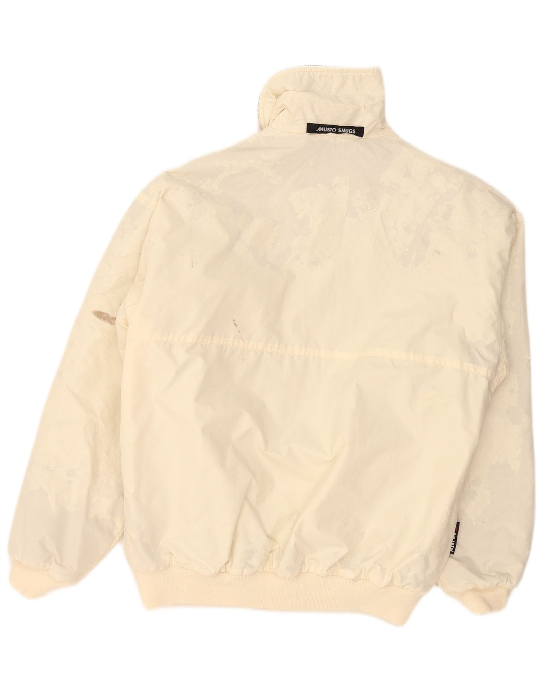 Musto Herren Bomberjacke UK 38 Medium Off White Polyester