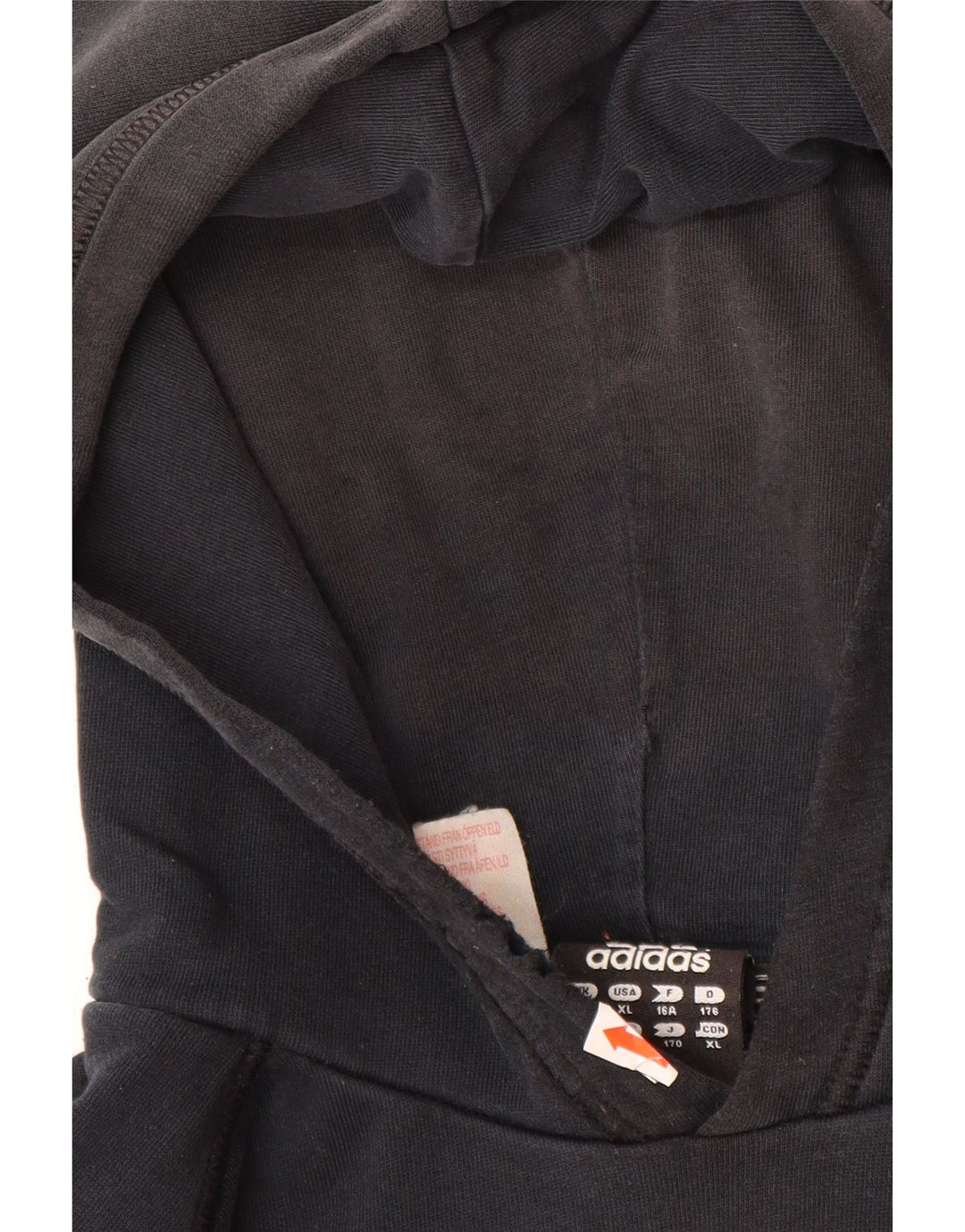 ADIDAS Kapuzenpullover mit Grafik für Jungen, 15–16 Jahre, Schwarz