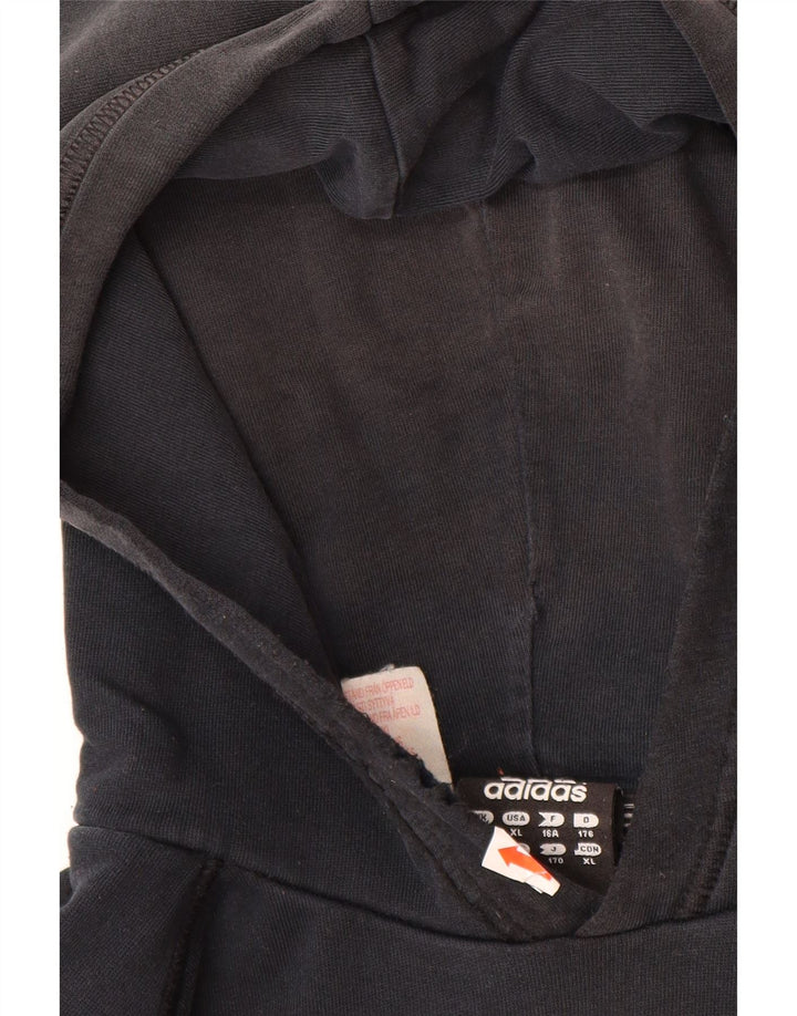 ADIDAS Kapuzenpullover mit Grafik für Jungen, 15–16 Jahre, Schwarz