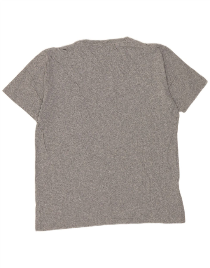 REPLAY Damen Grafik-T-Shirt-Oberteil UK 16 Large Grau