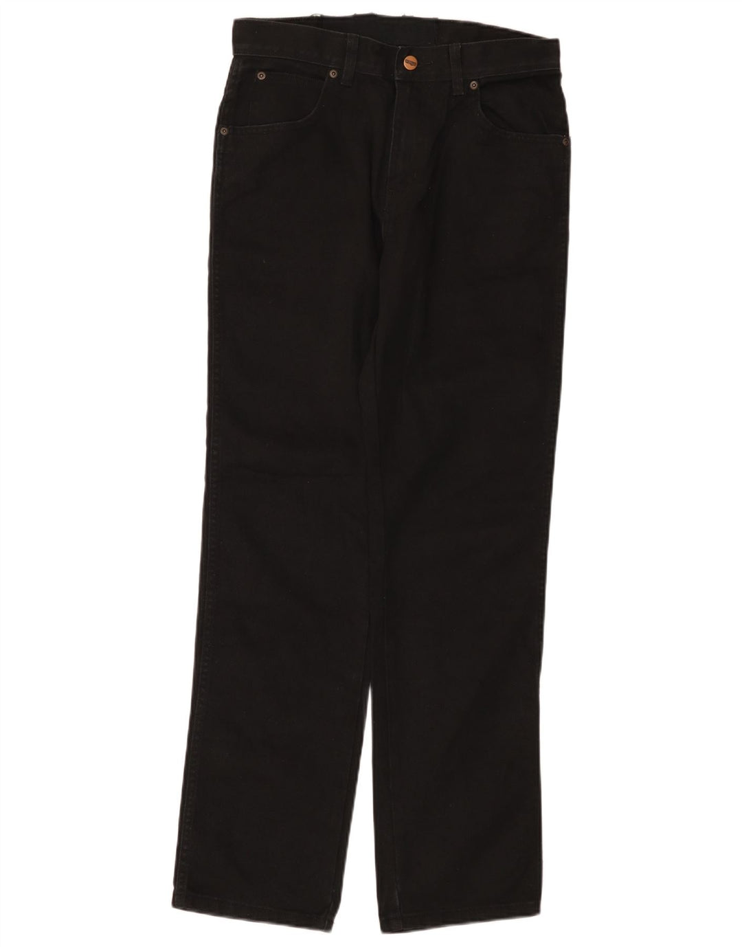 Wrangler Herren Straight Jeans W30 L32 Schwarze Baumwolle