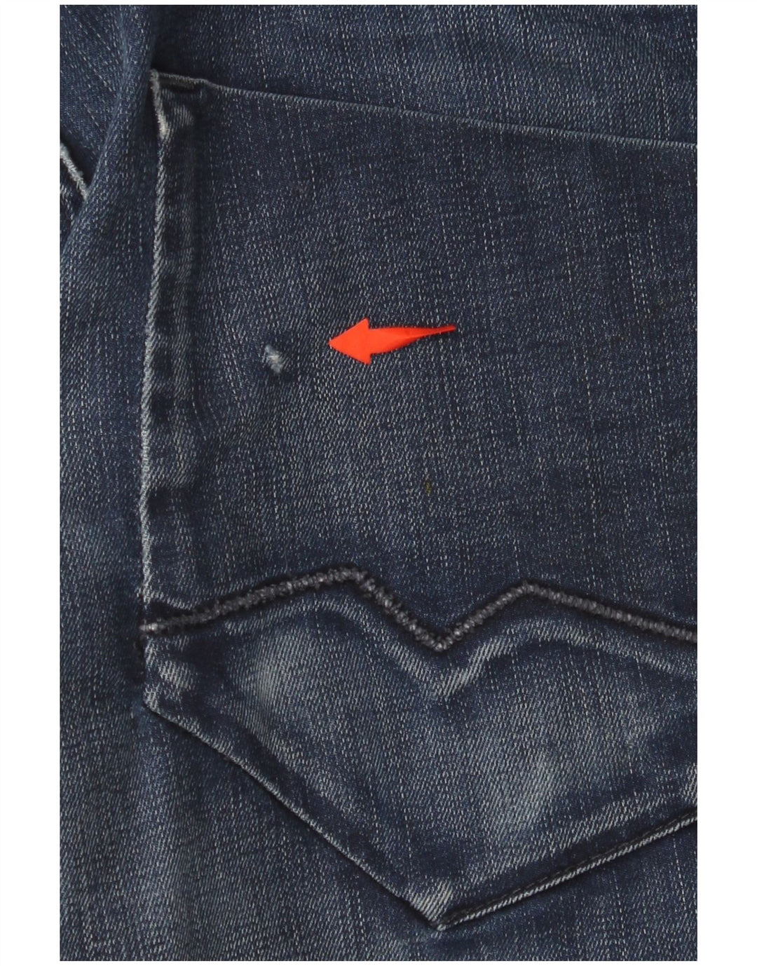 HUGO BOSS Herren Straight Jeans W34 L32 Marineblaue Baumwolle