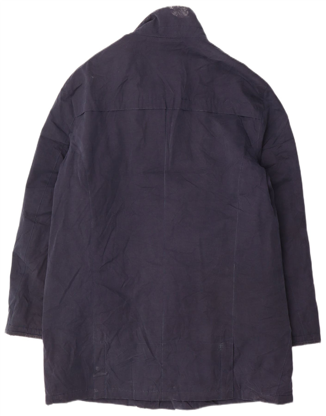Marks & Spencer Herren-Windbreaker-Mantel UK 38 Mittelmarineblaue Baumwolle