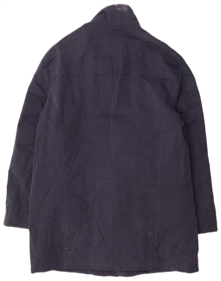 Marks & Spencer Herren-Windbreaker-Mantel UK 38 Mittelmarineblaue Baumwolle