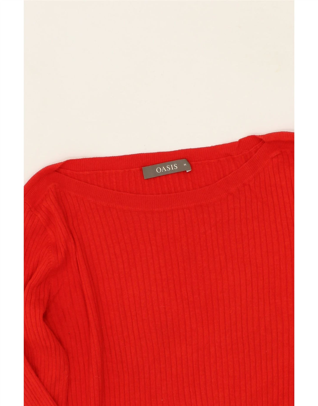 OASIS Womens Boat Neck Jumper Sweater UK 12 Medium Red Viscose Vintage Oasis and Second-Hand Oasis from Messina Hembry 