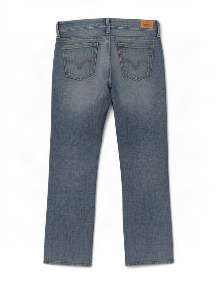 Levi's Damen 346 Bootcut Jeans US 6 Medium W34 L29 Blaue Baumwolle