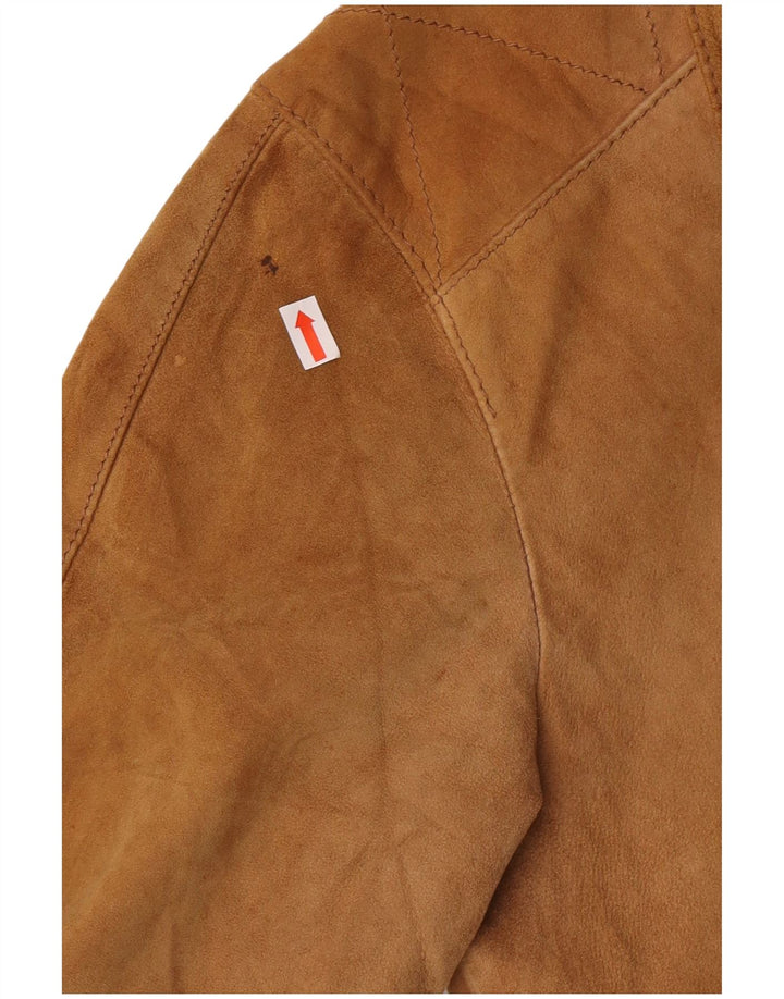 Vintage Herren Bomber Wildlederjacke IT 44 XS Braun