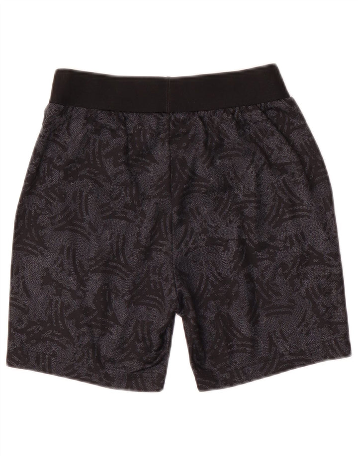 ADIDAS Boys Abstract Pattern Sport Shorts 9-10 Years  Grey