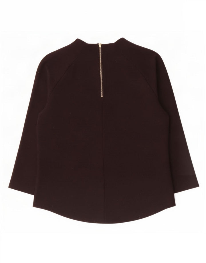 Zara Damen Top 3/4 Ärmel UK 14 Large Schwarz