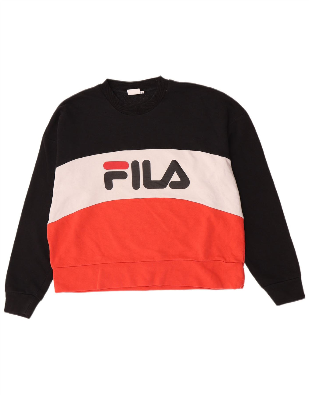 Fila Herren-Sweatshirt mit Grafik, klein, mehrfarbig, Farbblock
