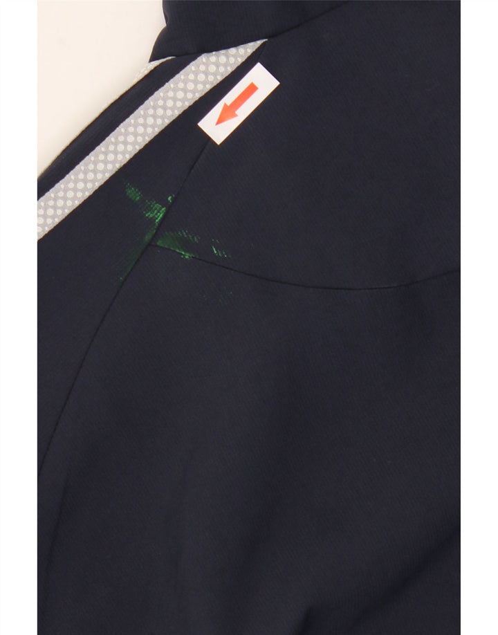 Adidas Herren Climalite-Trainingsanzug-Top-Jacke, groß, Marineblau, Farbblock
