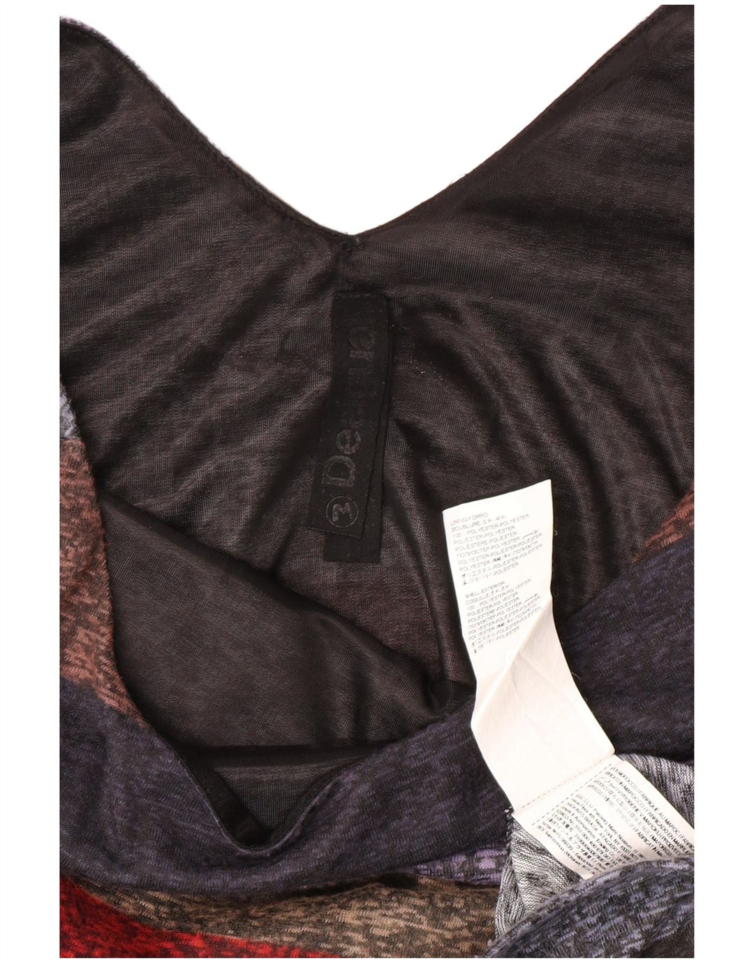 DESIGUAL Damen-Etuikleid mit 3/4-Ärmeln, Größe M, mehrfarbig, gestreift