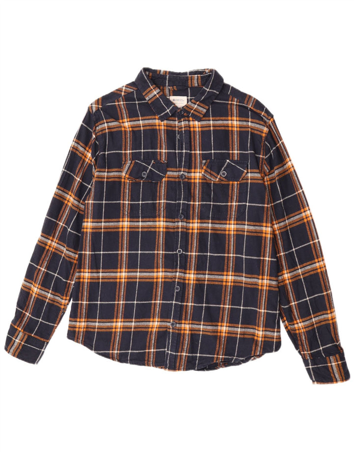 Mountain Warehouse Herren-Flanellhemd, groß, marineblau kariert