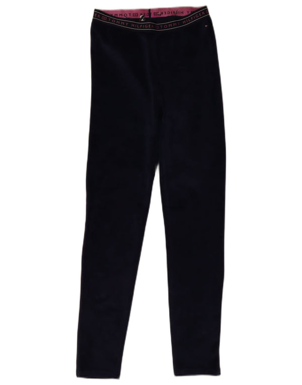 Tommy Hilfiger Mädchen-Leggings mit Grafik, 15–16 Jahre, marineblaues Polyester