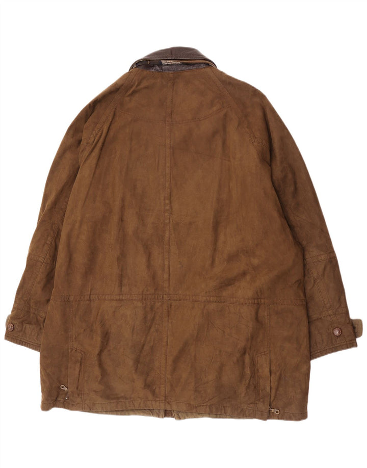 B.S.M Herrenmantel UK 42 XL Khaki Polyamid