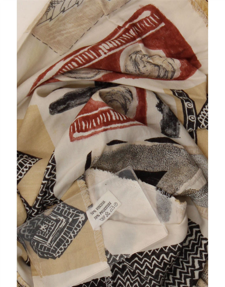 Vintage Damen Mini Wickelrock W28 Medium Mehrfarbig Patchwork Viskose