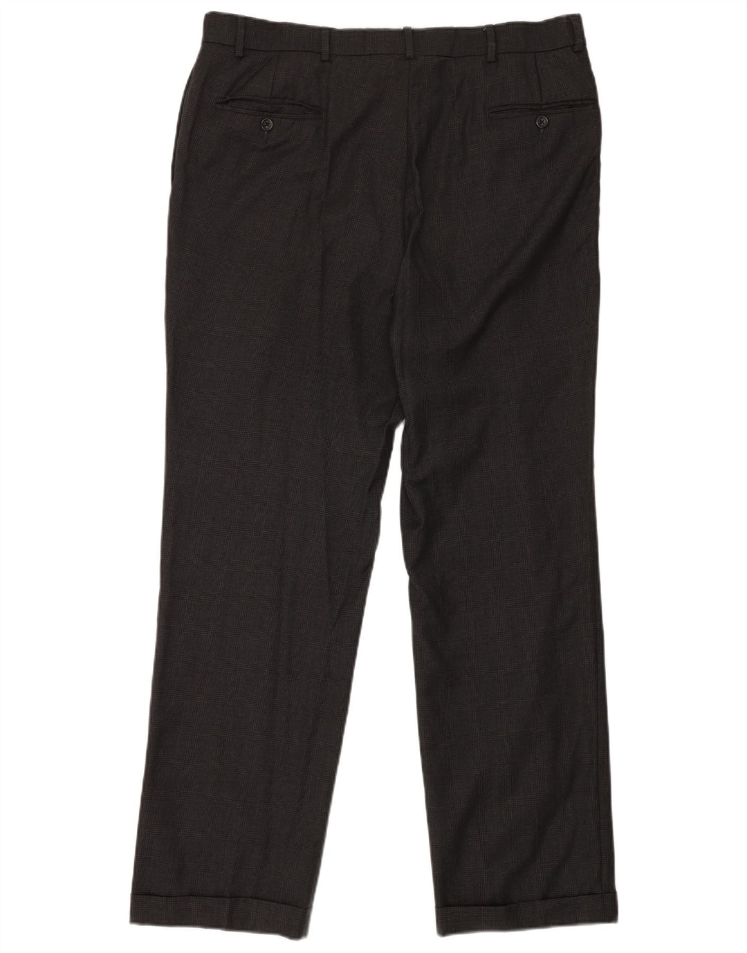 NAUTICA Herren-Anzughose mit Pegged-Anzug, W38, L32, grau karierte Wolle