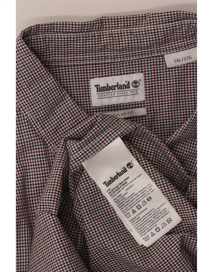 Timberland Herren-Hemd mit normaler Passform, 3XL, mehrfarbig, Gingham-Baumwolle