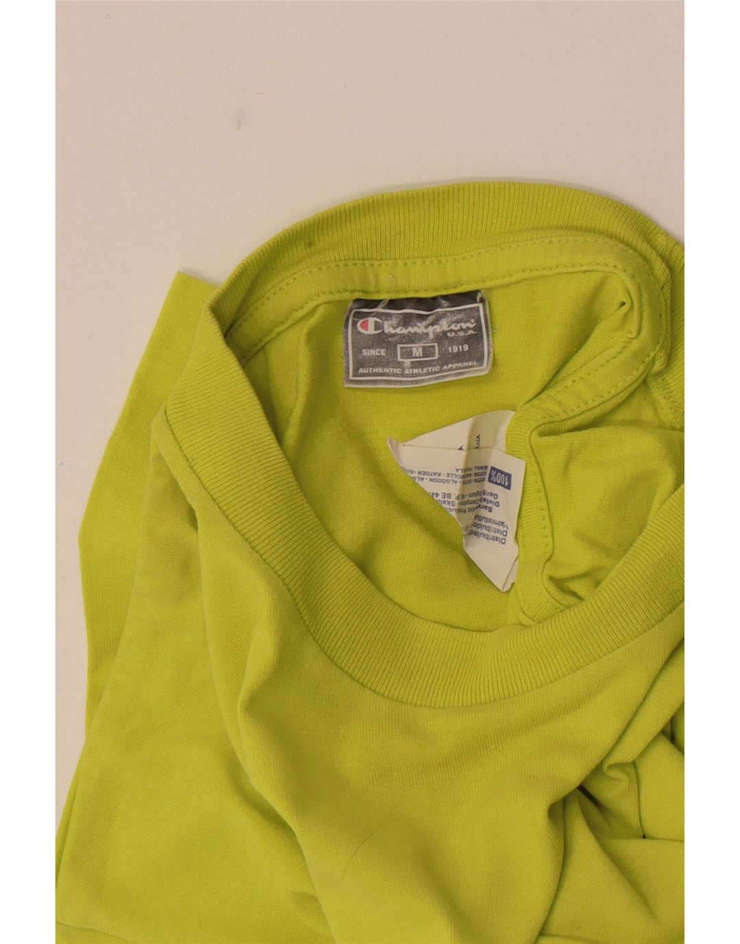 Champion Herren-T-Shirt mit Grafik, mittelgrüne Baumwolle