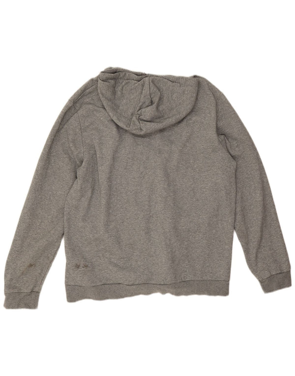 Puma Herren-Kapuzenpullover mit Reißverschluss, XL, Grau, Colourblock-Baumwolle