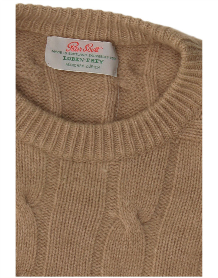 PETER SCOTT Herren-Pullover mit Rundhalsausschnitt, 2XL, Beige
