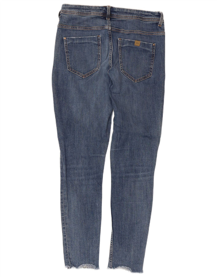 Zara Damen Distressed Skinny Jeans EU 40 Medium W30 L27 Blau