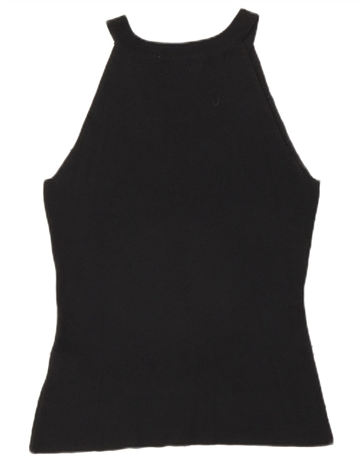Ärmelloses Blusenoberteil für Damen von Zara, Gr. 44, Größe L, Schwarz, Viskose