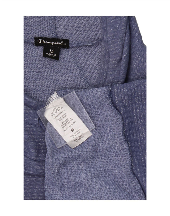 CHAMPION Womens Hoodie Jumper UK 14 Medium Blue Cotton Vintage Champion and Second-Hand Champion from Messina Hembry 