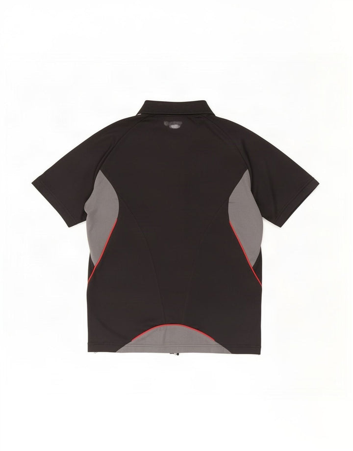 Adidas Herren Poloshirt Small Schwarz Colourblock Polyester