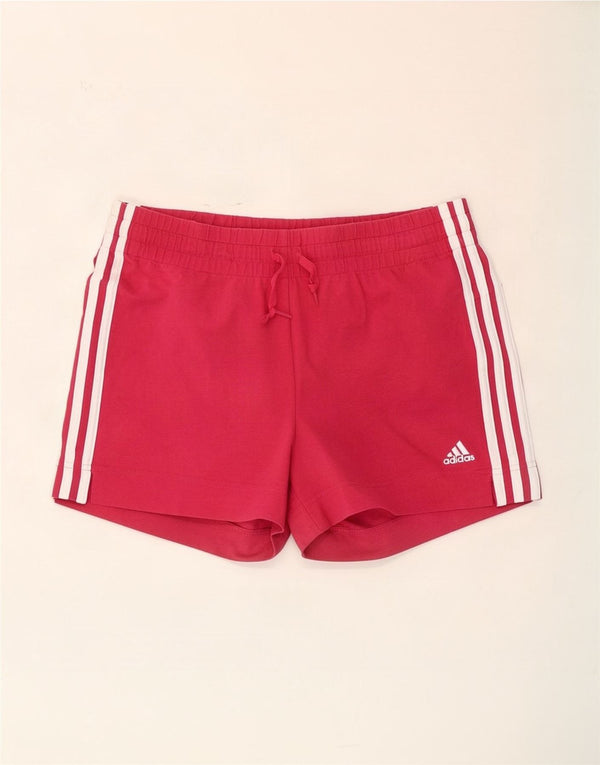Adidas Damen Sportshorts UK 12/14 mittelrosa Baumwolle