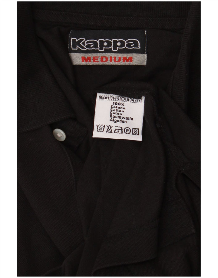 Kappa Herren Poloshirt Mittelschwarze Baumwolle