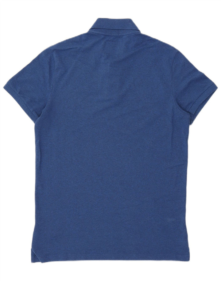 Hollister Herren Stretch-Poloshirt Mittelblau