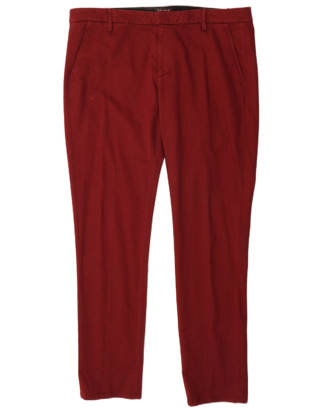 Dondup Slim Chino-Hose für Herren, W38, L32, Kastanienbraun, Baumwolle