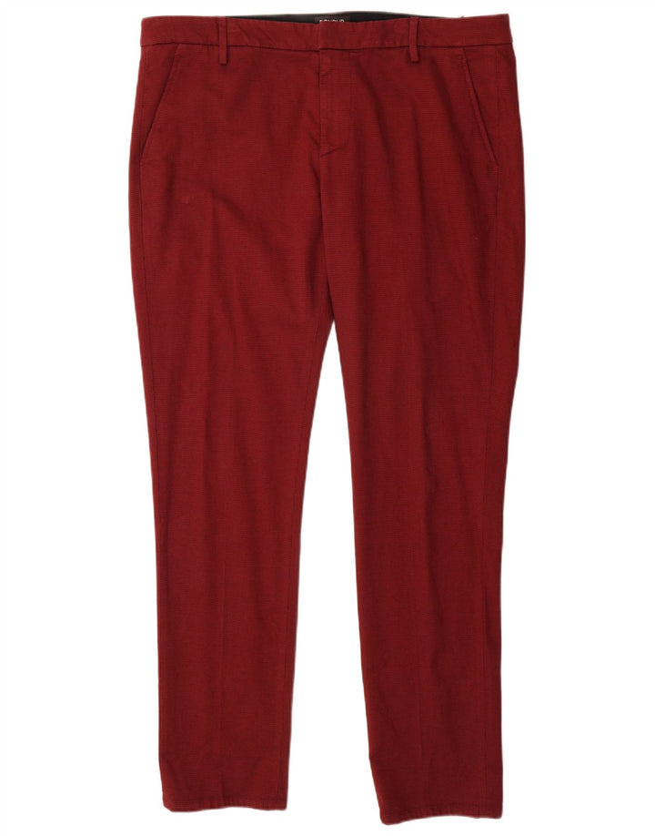 Dondup Slim Chino-Hose für Herren, W38, L32, Kastanienbraun, Baumwolle